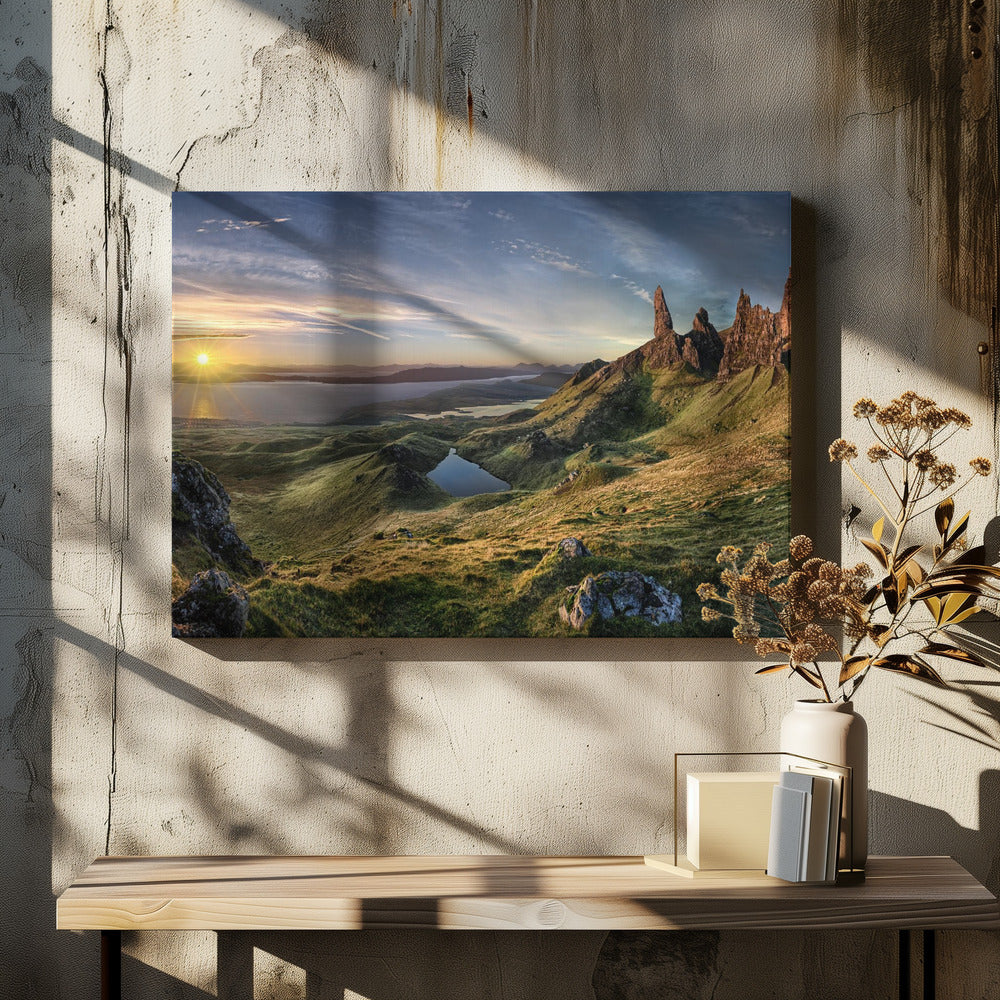 The Old Man of Storr by Christian Schweiger | Scottish Highland Landscape, Large Canvas Wall Art Print | Artsy Earth