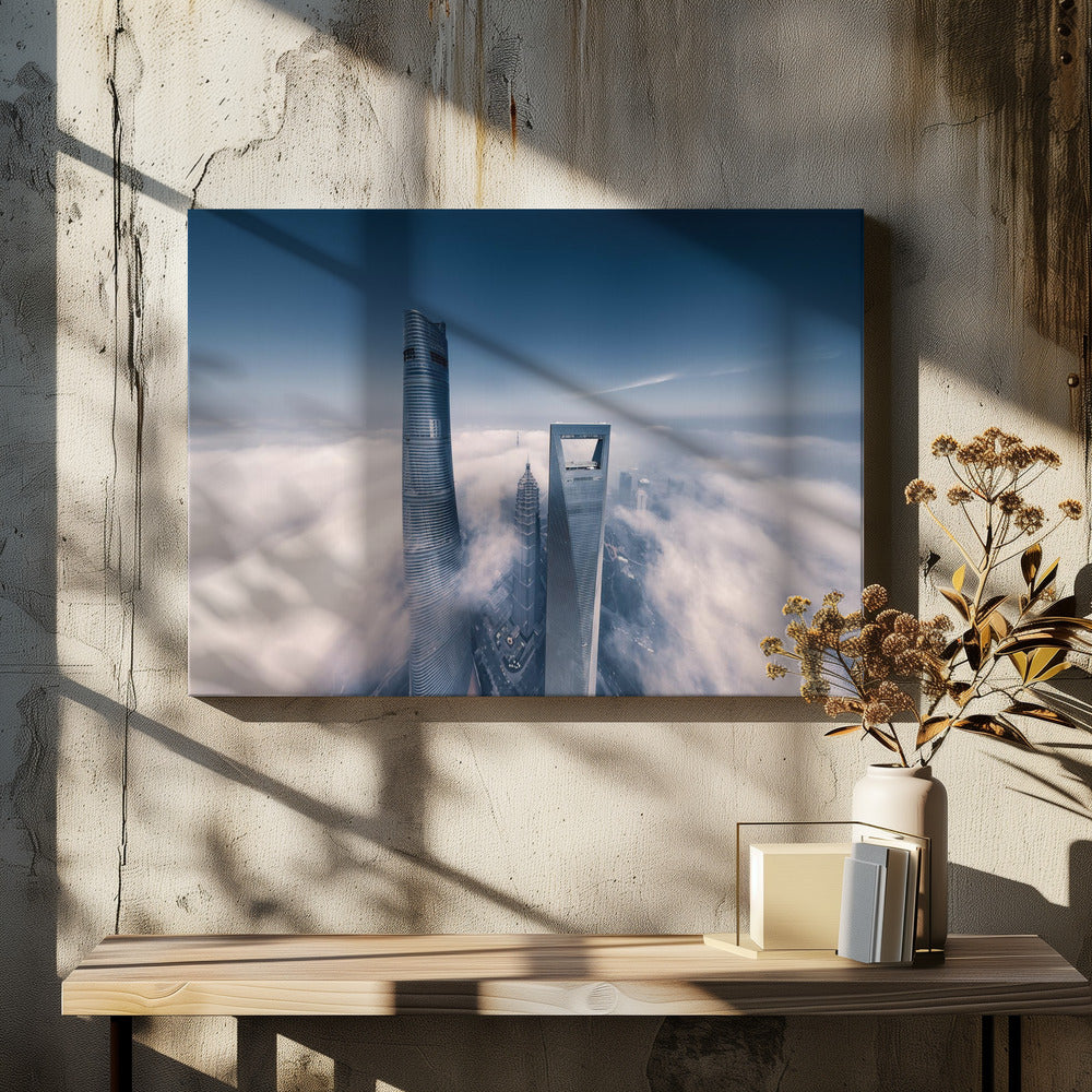 Shanghai Tower by Vview Chen | Modern Skyscraper Architecture, Large Canvas Wall Art Print | Artsy Earth