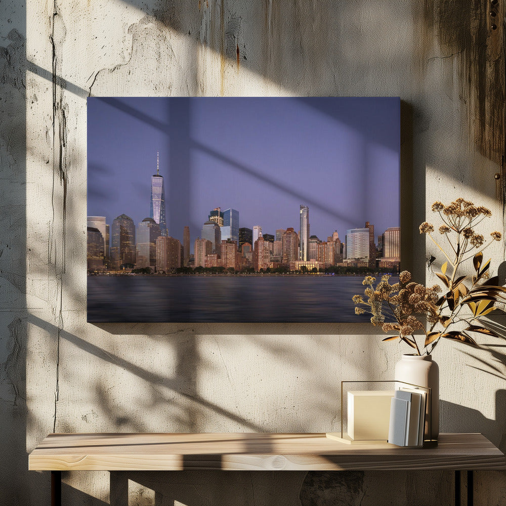 Manhattan Skyline by Fegari | Urban Architecture Cityscape, Large Canvas Wall Art Print | Artsy Earth