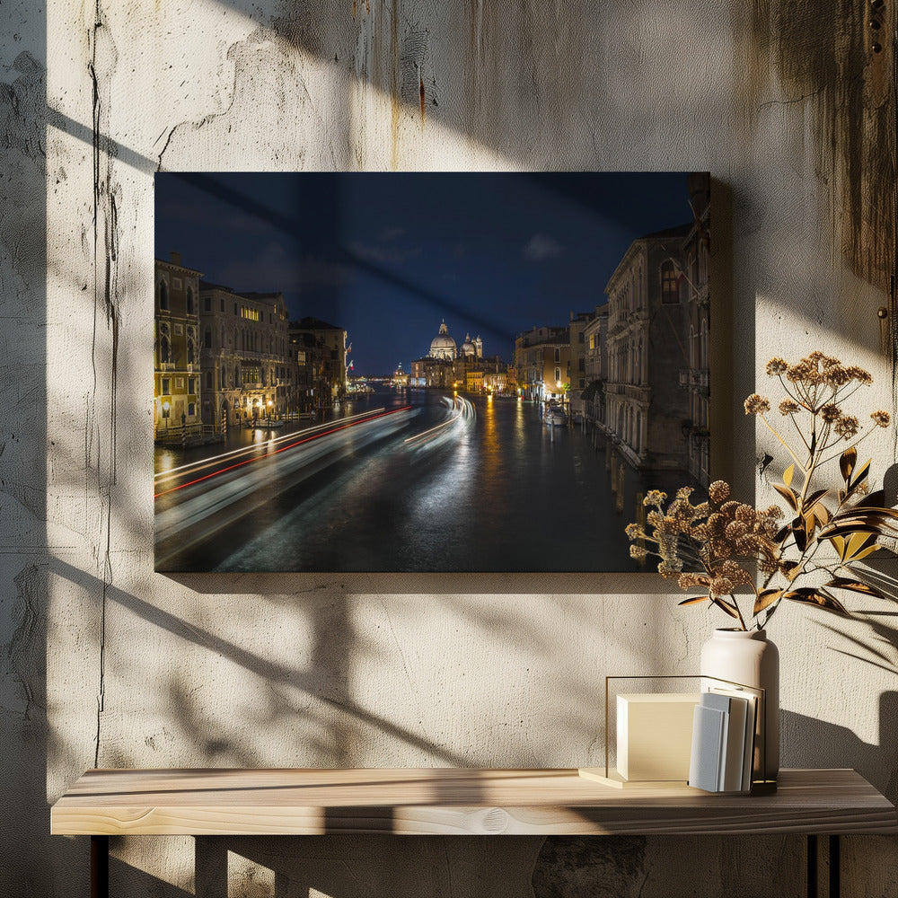 Venice Gondolas by Carmine Chiriacò | Painterly Canal View, Large Canvas Wall Art Print | Artsy Earth