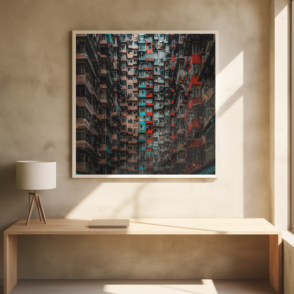 Apartments in Hong Kong by An Poto | Urban Cityscape Architecture, Large Canvas Wall Art Print | Artsy Earth