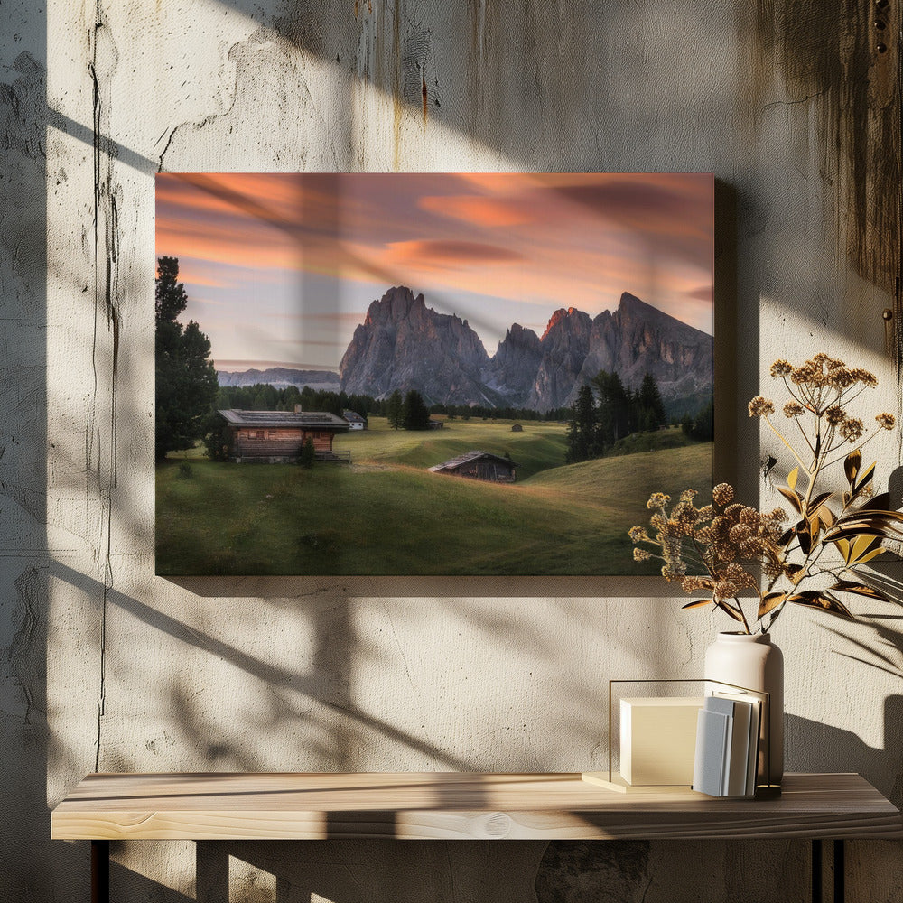 Summer Morning by Ales Krivec | Alpine Mountain Landscape, Large Canvas Wall Art Print | Artsy Earth