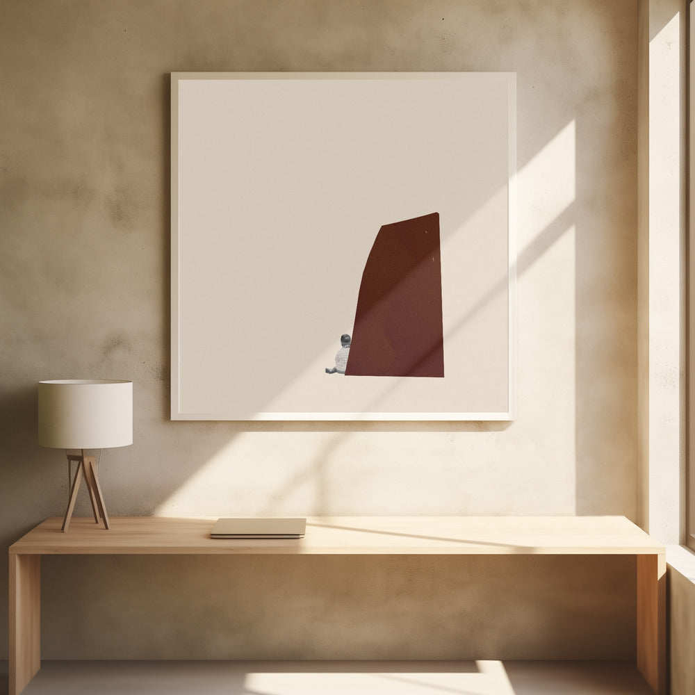 Recharging by Maarten Léon | Minimal Abstract Shapes, Large Canvas Wall Art Print | Artsy Earth