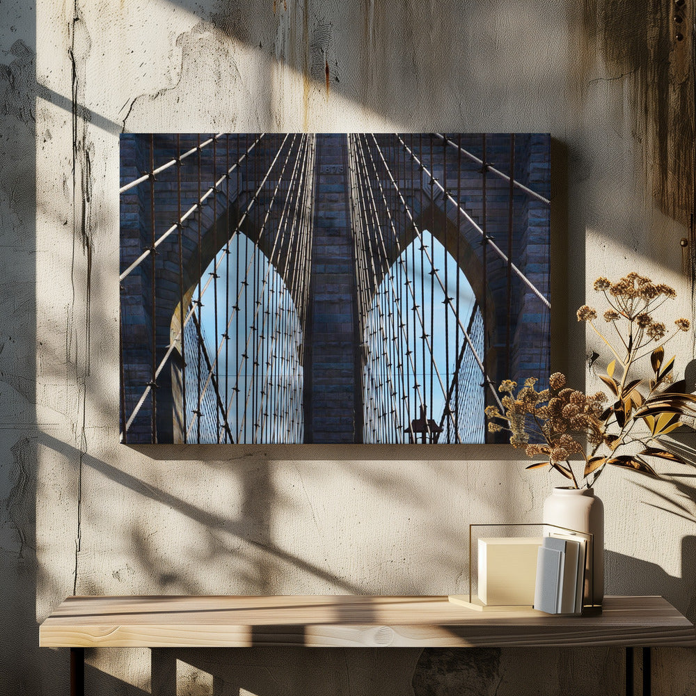 Brooklyn Bridge New York by Arnon Orbach | Urban Architecture Landmark, Large Canvas Wall Art Print | Artsy Earth