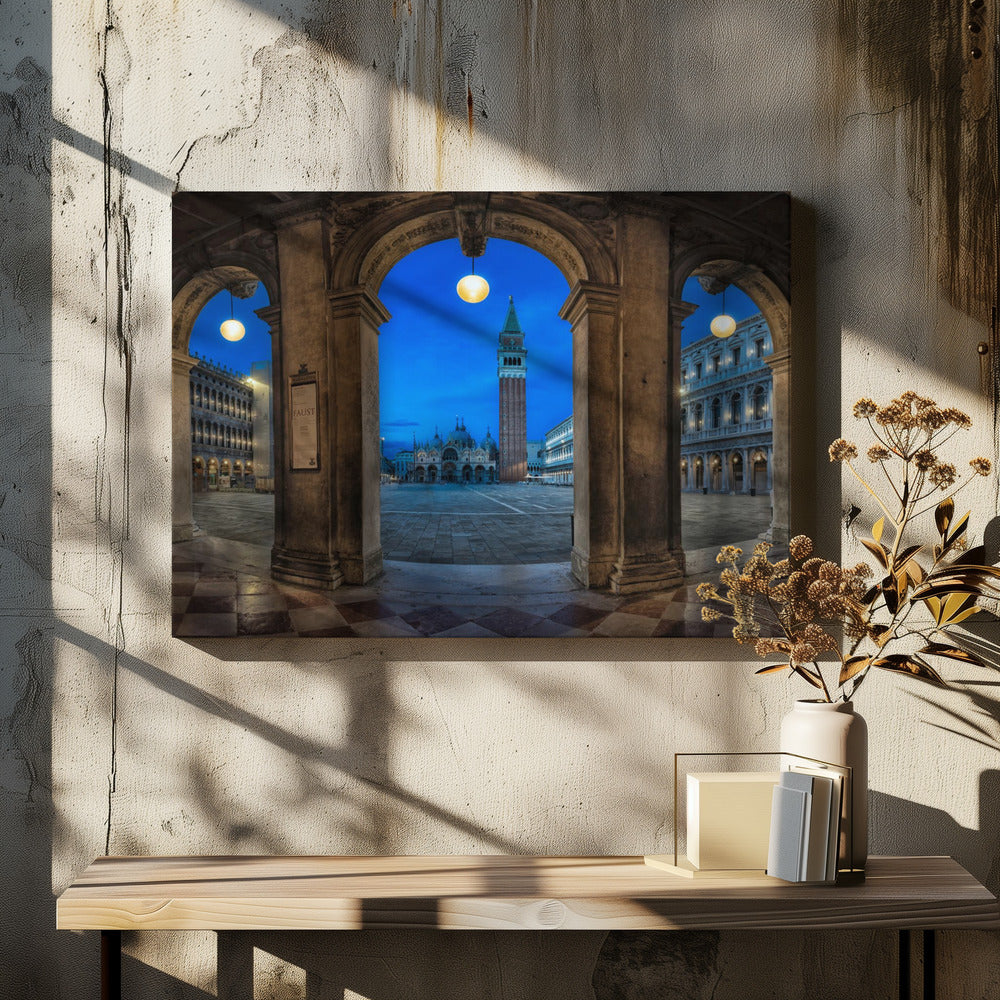 San Marco Panorama by Tommaso Pessotto | Venice Cathedral Square, Large Canvas Wall Art Print | Artsy Earth