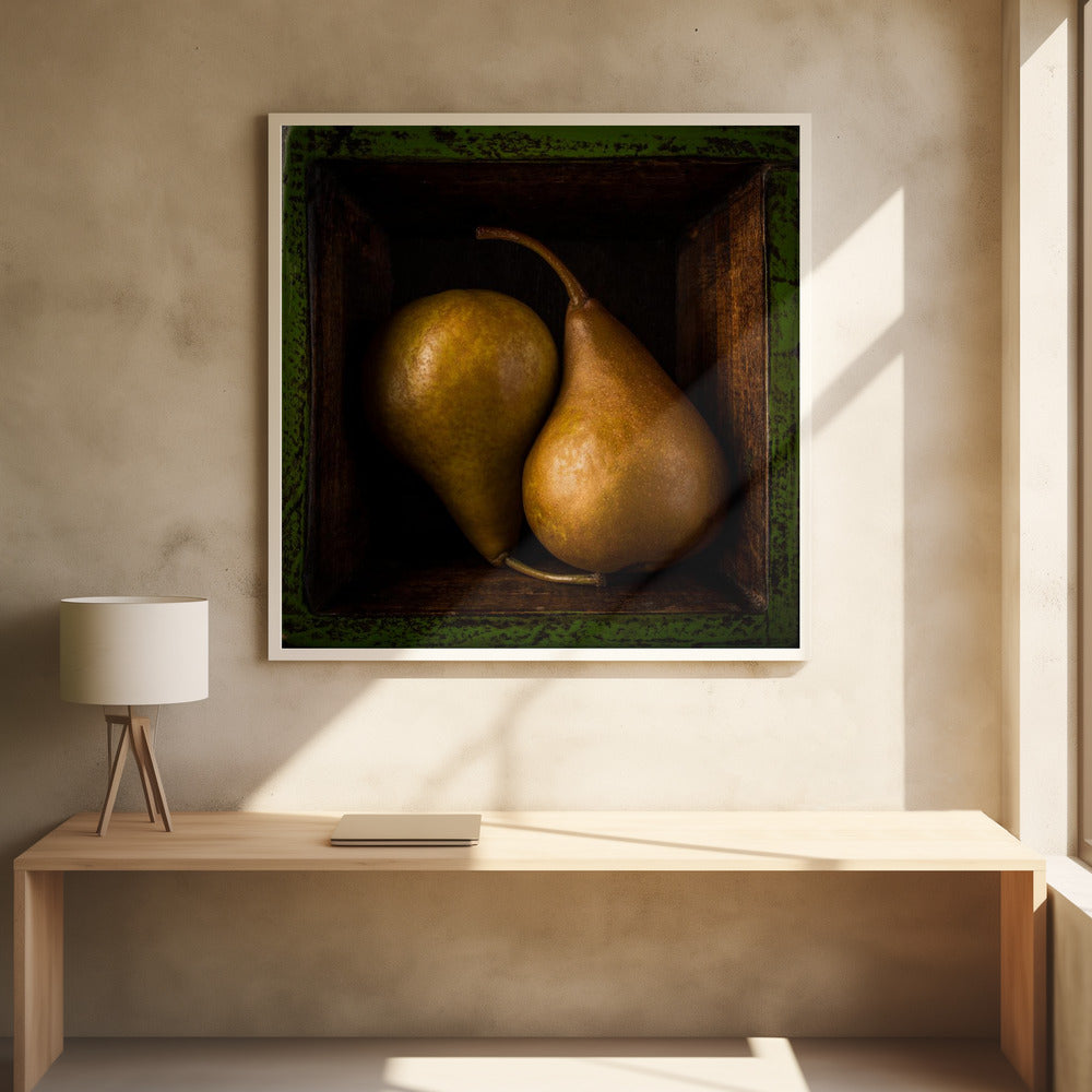 A pair of pears by Allan Li Wp | Rustic Kitchen Food, Large Canvas Wall Art Print | Artsy Earth