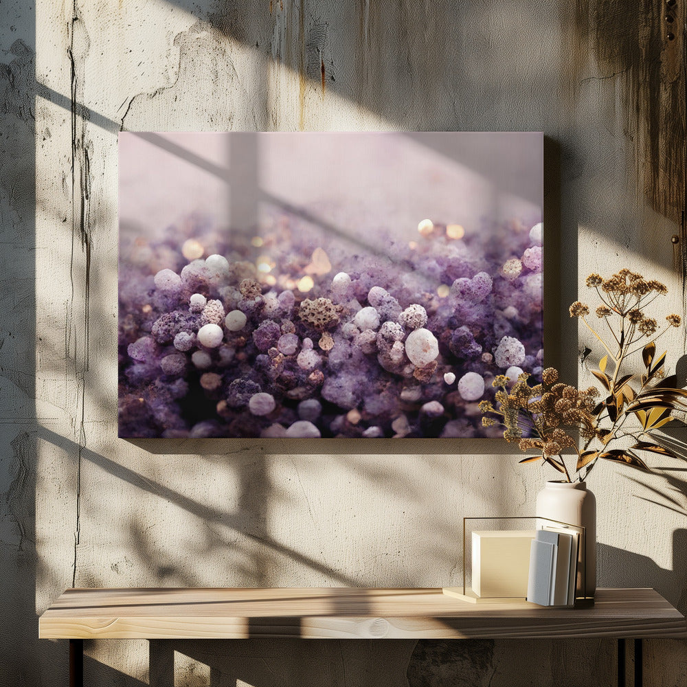 Purple Pebbles by Treechild | Crystal Beach Sand, Large Canvas Wall Art Print | Artsy Earth