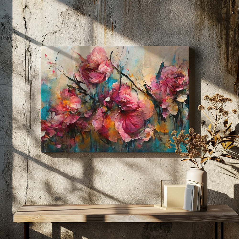 Wild Rough Roses by Treechild | Digital Floral Painting, Large Canvas Wall Art Print | Artsy Earth