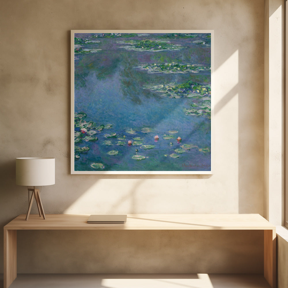 Water Lilies by Claude Monet | Monet Floral Painting, Large Canvas Wall Art Print | Artsy Earth