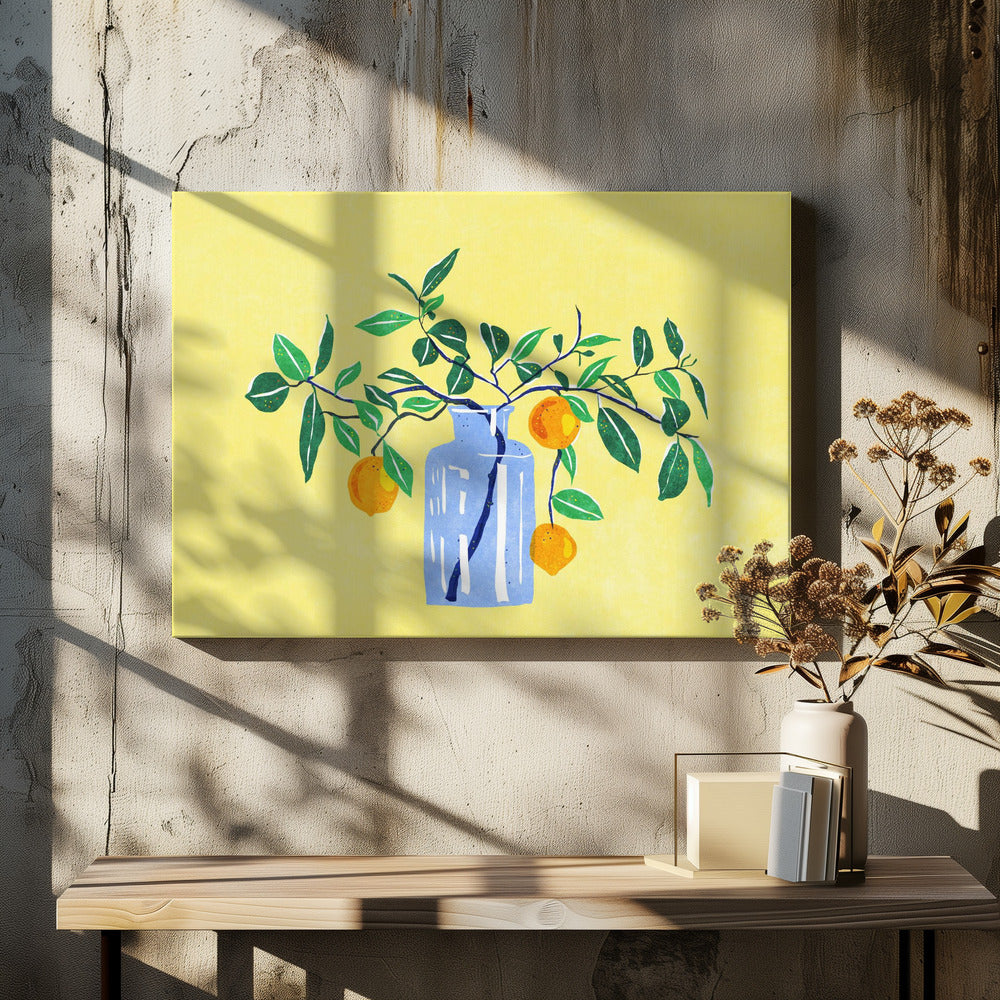 Orange Tree Art by Raissa Oltmanns | Minimalist Still Life, Large Canvas Wall Art Print | Artsy Earth