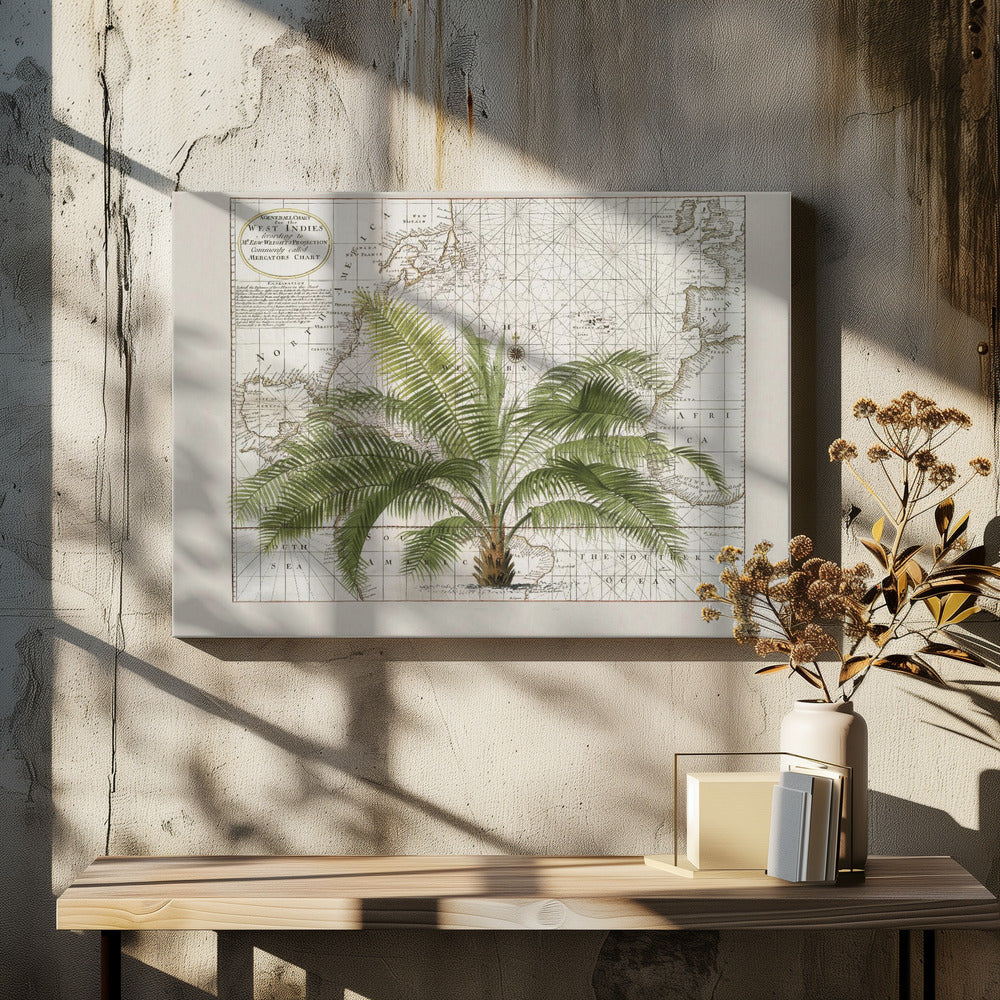 Tropical Empire No1 by Andrea Haase | Retro Tropical Pattern, Large Canvas Wall Art Print | Artsy Earth