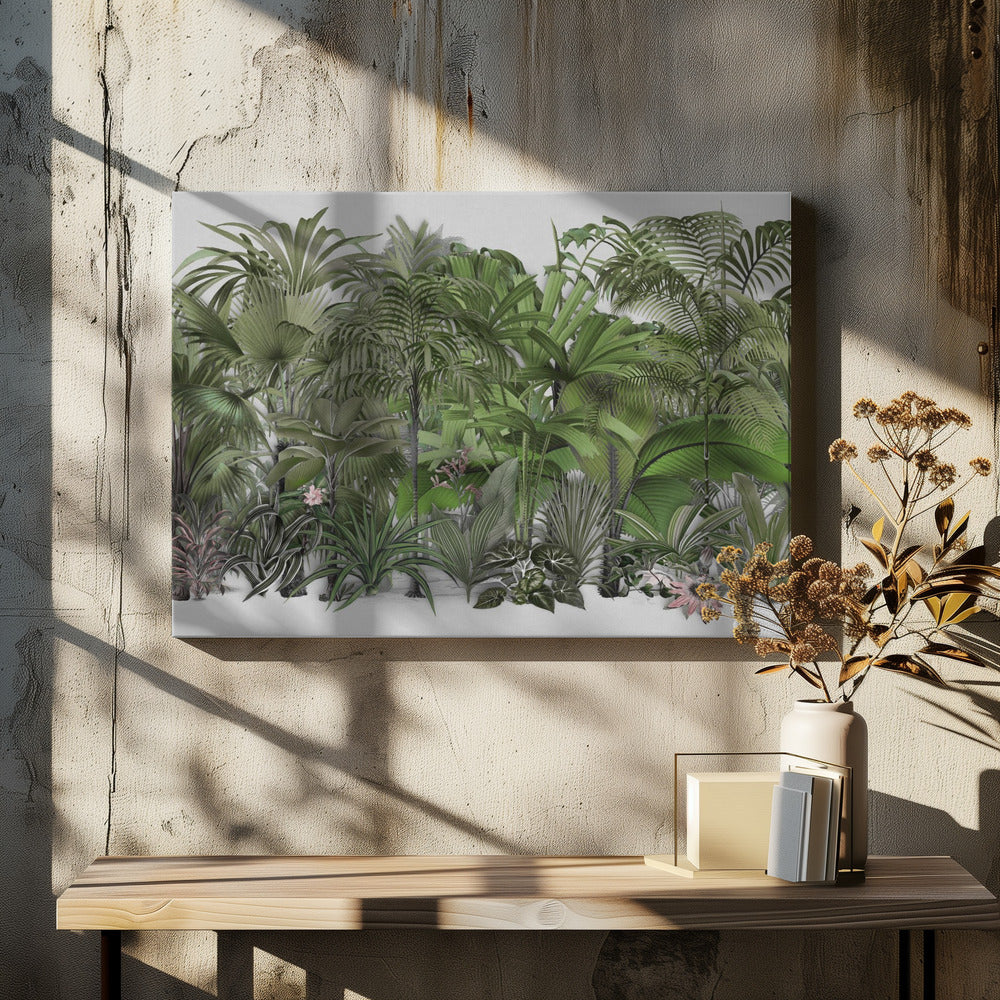 Exotic Palm Trees by Andrea Haase | Tropical Green Landscape, Large Canvas Wall Art Print | Artsy Earth