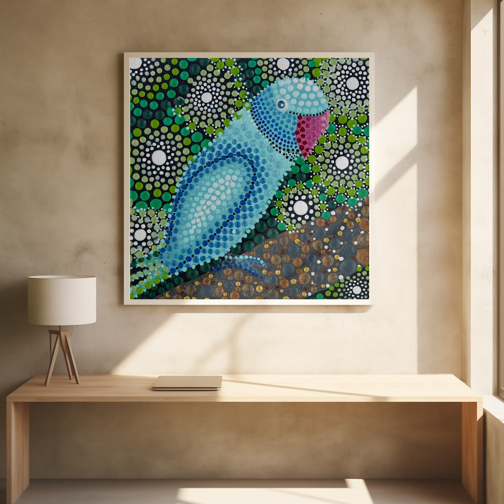 Jungle Parrot by Amy Diener | Tropical Forest Painting, Large Canvas Wall Art Print | Artsy Earth