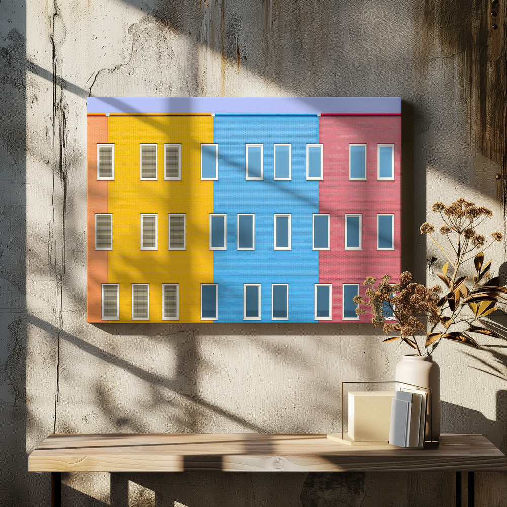 Office Buildings by Wiebe Wilbers | Urban Architecture Pattern, Large Canvas Wall Art Print | Artsy Earth