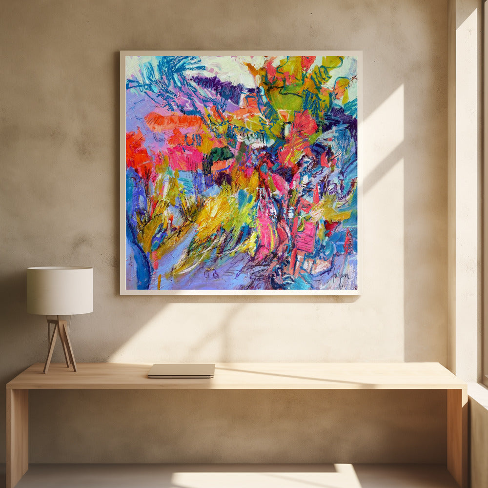 Abstract Texture Art by Dorothy Fagan | Colorful Brush Strokes, Large Canvas Wall Art Print | Artsy Earth