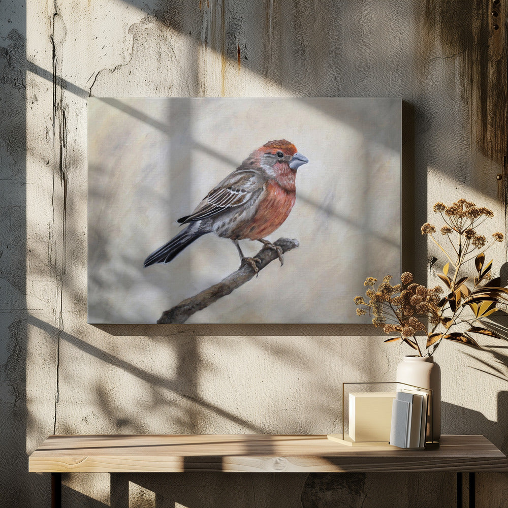 Eager for Winter by Angeles M. Pomata | Painted Bird Nature, Large Canvas Wall Art Print | Artsy Earth