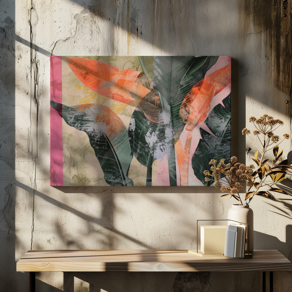 Into the Jungle No 1 by Treechild | Tropical Neon Forest, Large Canvas Wall Art Print | Artsy Earth