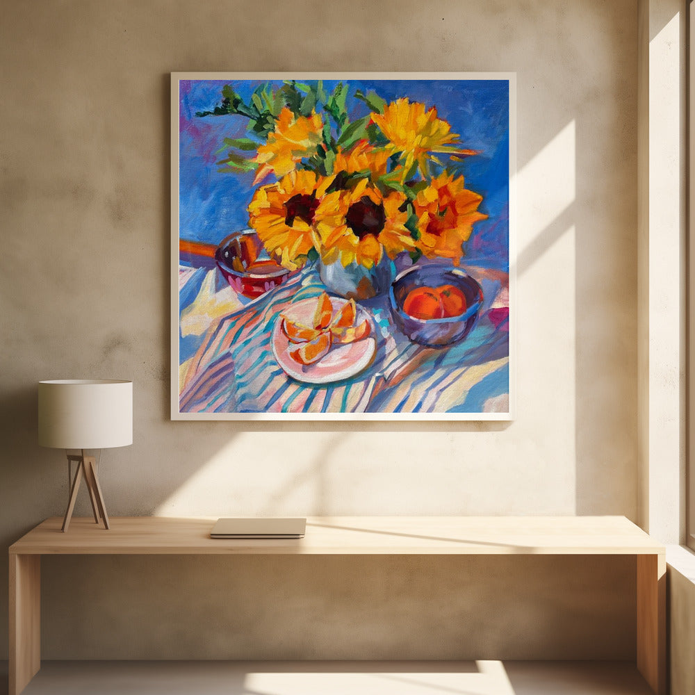 Morning Floral Art by Maxine Shore | Painted Still Life Flowers, Large Canvas Wall Art Print | Artsy Earth