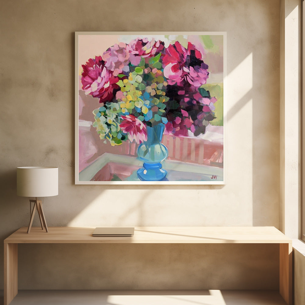 Floral Still Life by Jenny Westenhofer | Painted Flower Arrangement, Large Canvas Wall Art Print | Artsy Earth