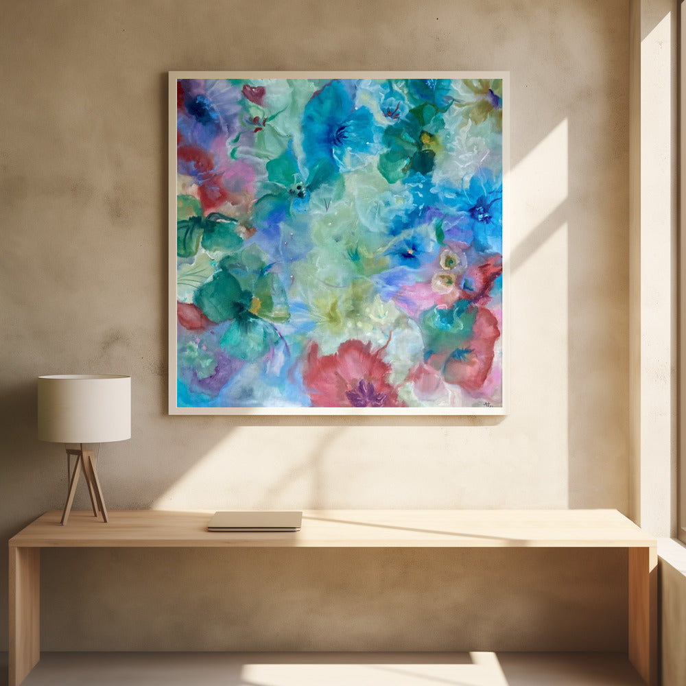 Watercolor Abstract by Alexandra Higgins | Abstract Floral Painting, Large Canvas Wall Art Print | Artsy Earth