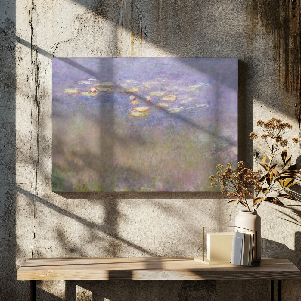 Claude Monet's Water Lilies by Claude Monet | Floral Landscape Painting, Large Canvas Wall Art Print | Artsy Earth