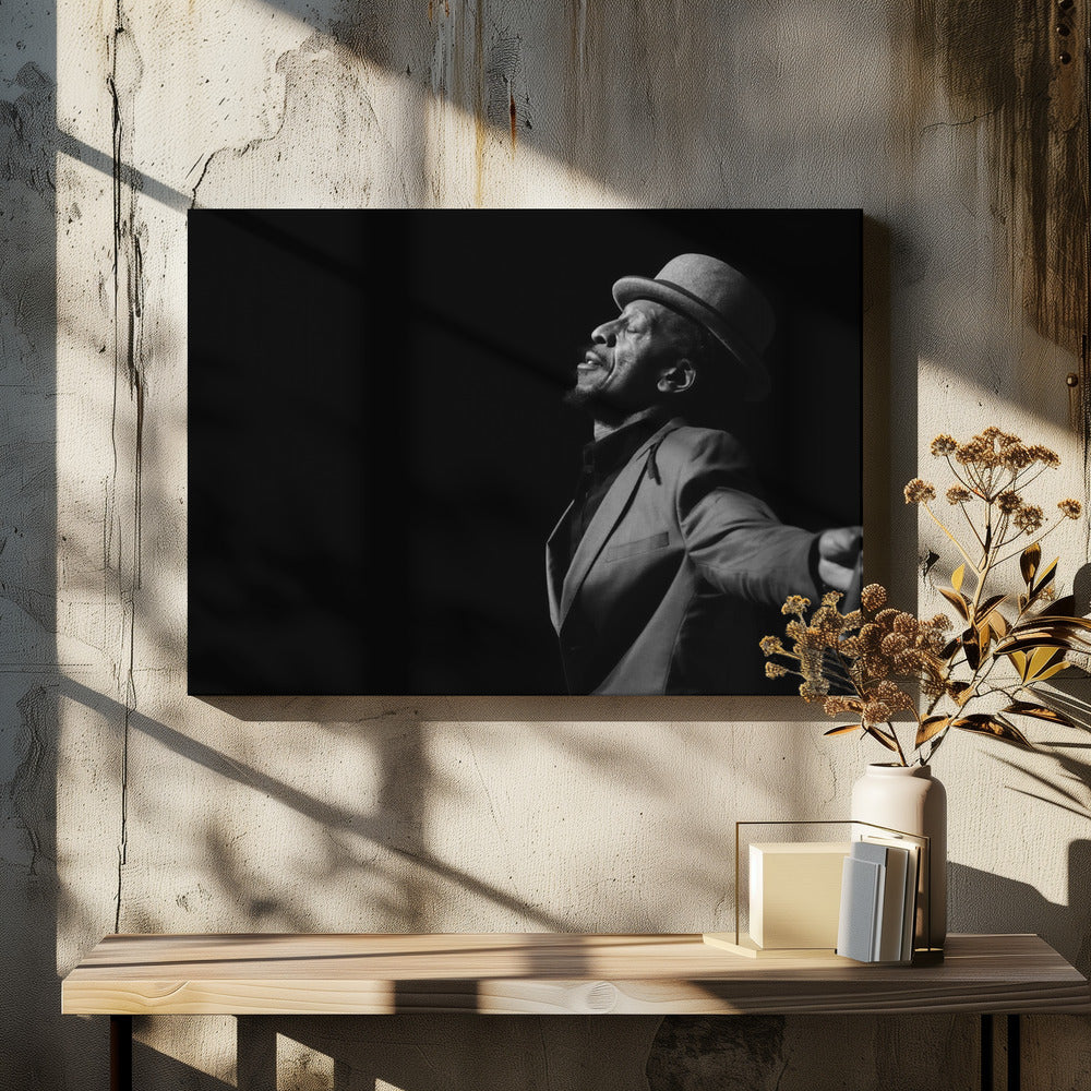 Aswad Reggae Singer by Ian Robinson | Concert Performance Portrait, Large Canvas Wall Art Print | Artsy Earth