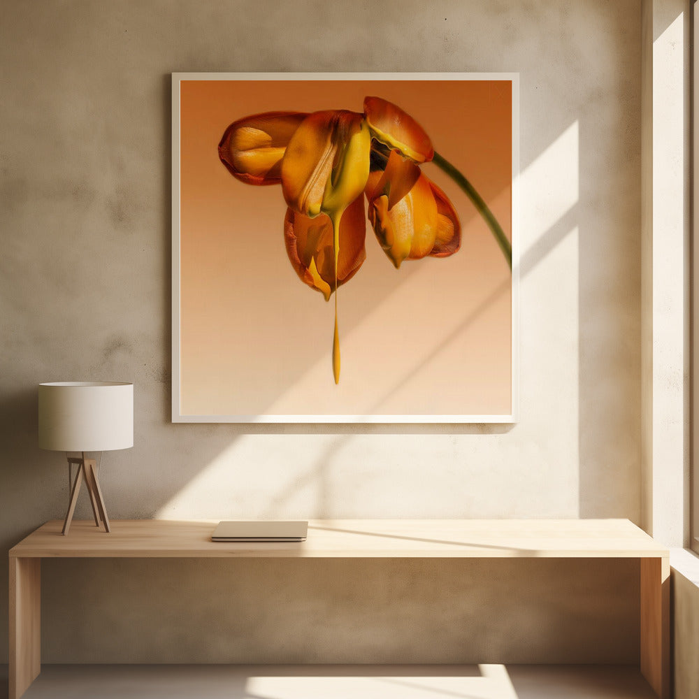 Tears of a Flower by Kent Mathiesen | Melting Floral Painting, Large Canvas Wall Art Print | Artsy Earth