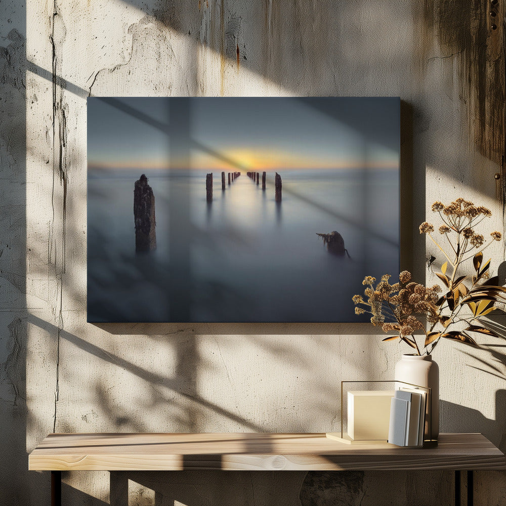 Last Light by Nadav Jonas | Peaceful Ocean Sunset, Large Canvas Wall Art Print | Artsy Earth