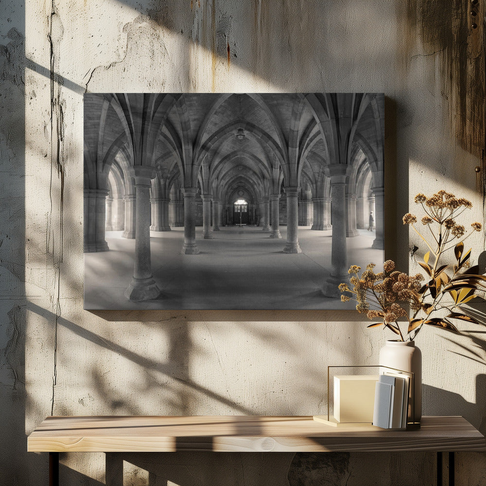 Figure in Space by Jeff Spivak | Historic Architecture Arches, Large Canvas Wall Art Print | Artsy Earth