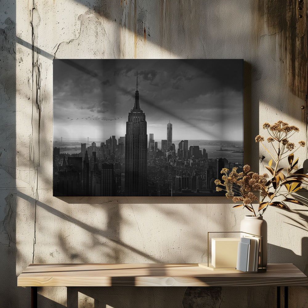 New York Rockefeller View by Wim Schuurmans | Manhattan Cityscape Panorama, Large Canvas Wall Art Print | Artsy Earth