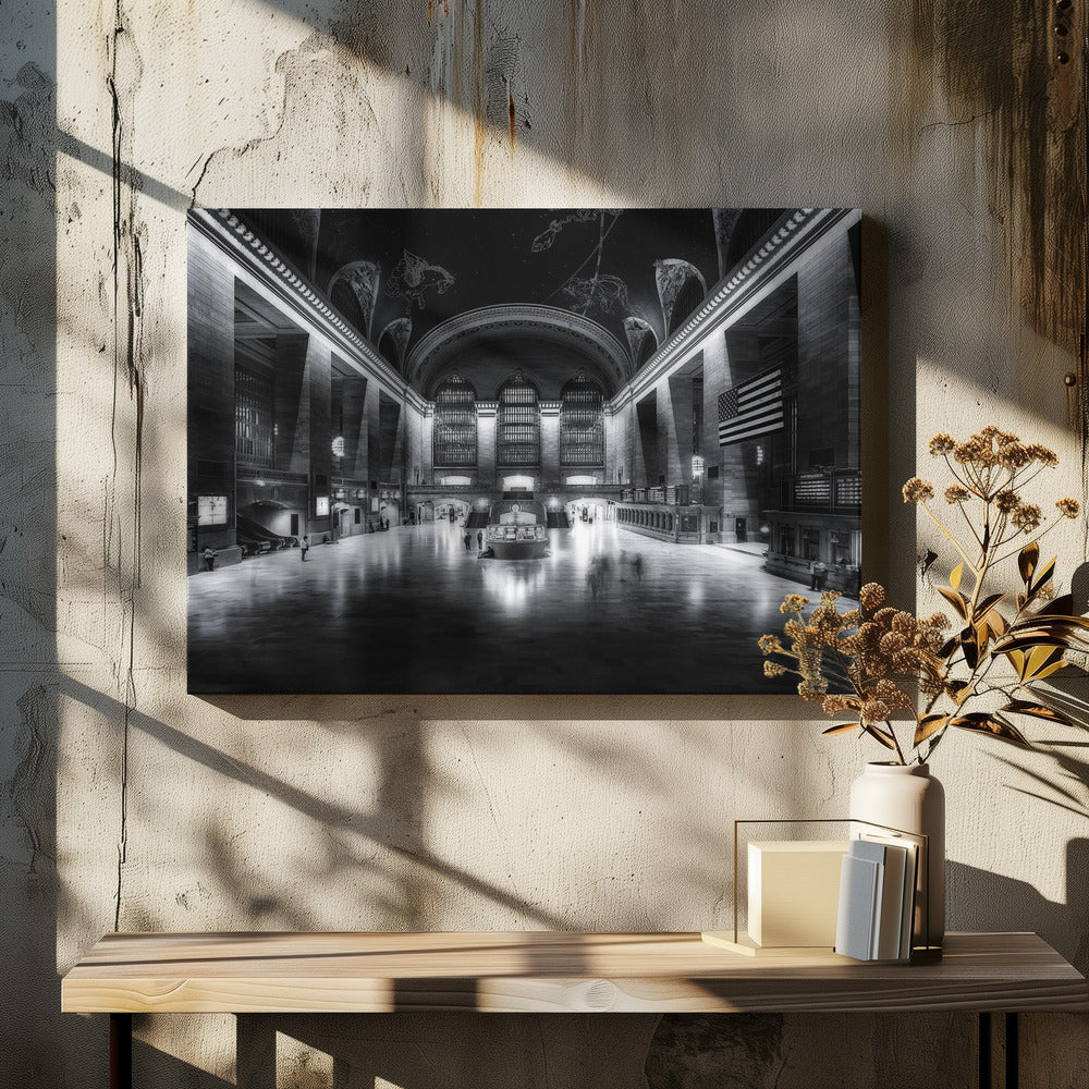 6:16 A.M. by Javier De La Torre | Grand Central Terminal, Large Canvas Wall Art Print | Artsy Earth