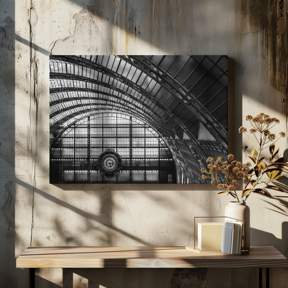 Time Station by Marc Pelissier | Railway Architecture Abstract, Large Canvas Wall Art Print | Artsy Earth