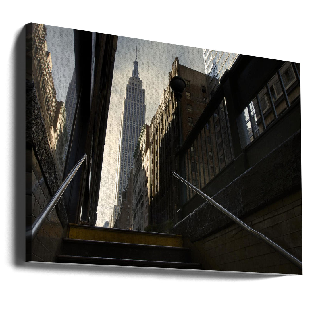 53rd Avenue NYC by Sebastien Del Grosso | Manhattan Street Architecture, Large Canvas Wall Art Print | Artsy Earth