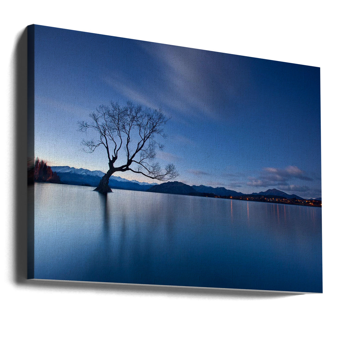 Wanaka Twilight by Yan Zhang | Peaceful Lake Landscape, Large Canvas Wall Art Print | Artsy Earth