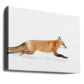 Red Fox on the run by Jim Cumming | Wildlife Nature Snow, Large Canvas Wall Art Print | Artsy Earth