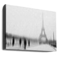 A Cold Winter by Eric Drigny | Winter Paris Cityscape, Large Canvas Wall Art Print | Artsy Earth