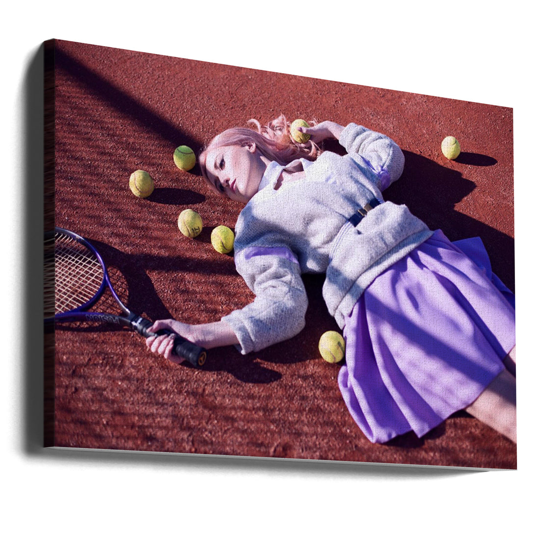 Well played by Andrei Breier | Tennis Sport Action, Large Canvas Wall Art Print | Artsy Earth