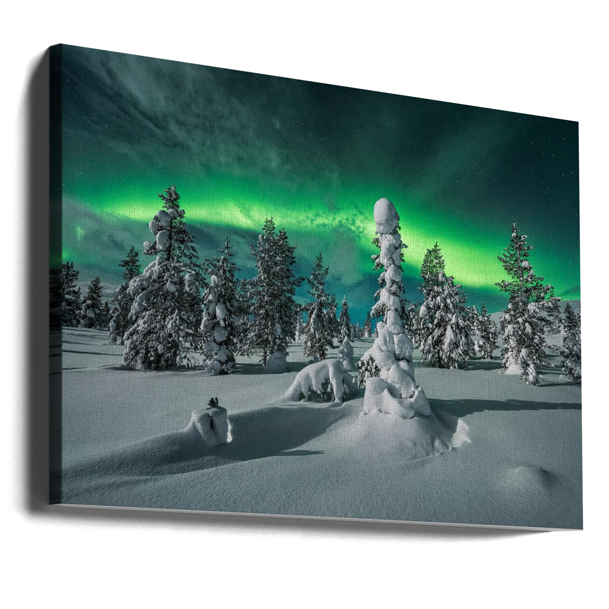 Polar Night Aurora by Raymond Hoffmann | Northern Lights Landscape, Large Canvas Wall Art Print | Artsy Earth