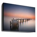 Old Pier II by Jose Beut | Wooden Jetty Seascape, Large Canvas Wall Art Print | Artsy Earth