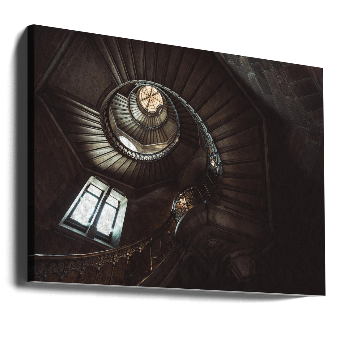 Fibonacci's Tower by Ronan Siri | Spiral Staircase Architecture, Large Canvas Wall Art Print | Artsy Earth