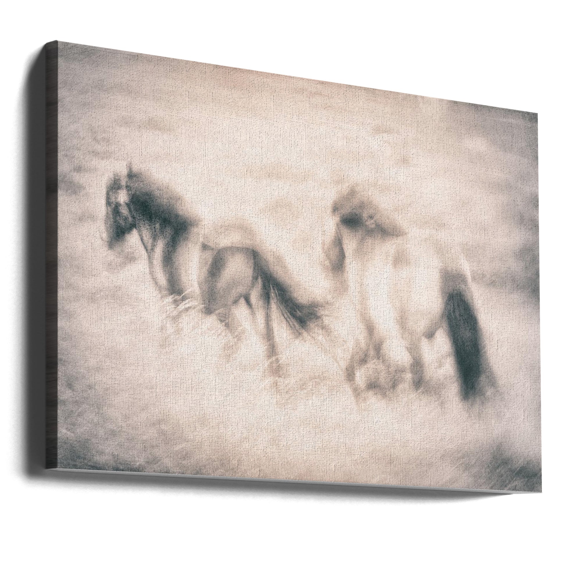 Running Free by Gustav Davidsson | Abstract Horse Motion, Large Canvas Wall Art Print | Artsy Earth