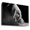 Between the Folds by Mike Melnotte | Wrinkled Bulldog Portrait, Large Canvas Wall Art Print | Artsy Earth