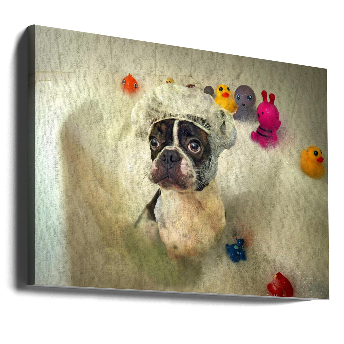 The Bath by Ddiarte | Rubber Duck Bath, Large Canvas Wall Art Print | Artsy Earth