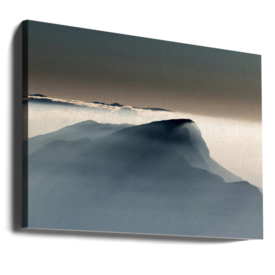 Alpine Cloud Veil by Jean-louis Viretti | Misty Mountain Landscape, Large Canvas Wall Art Print | Artsy Earth