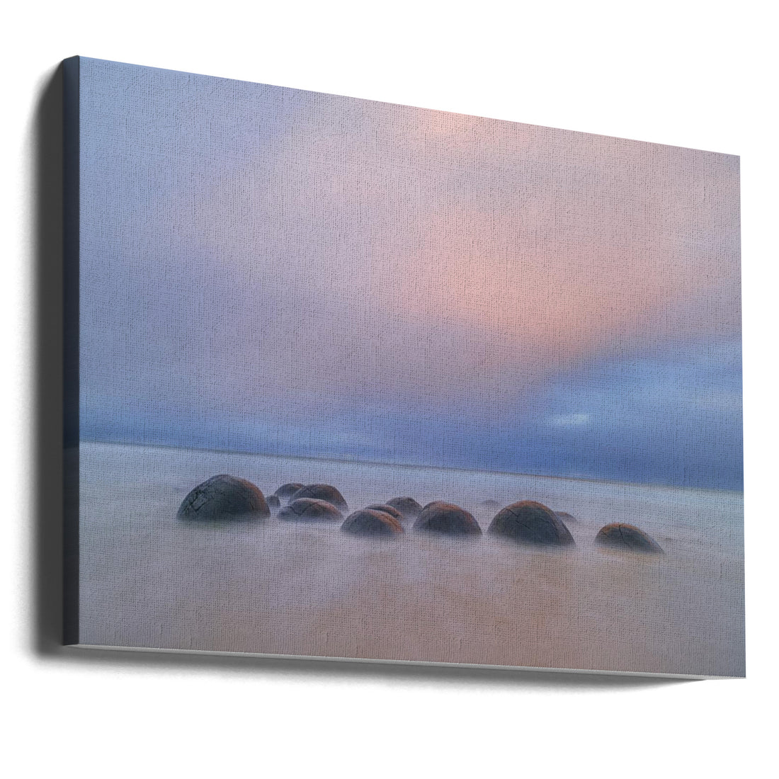 Moeraki Boulders by Hua Zhu | Coastal Seascape Tranquility, Large Canvas Wall Art Print | Artsy Earth