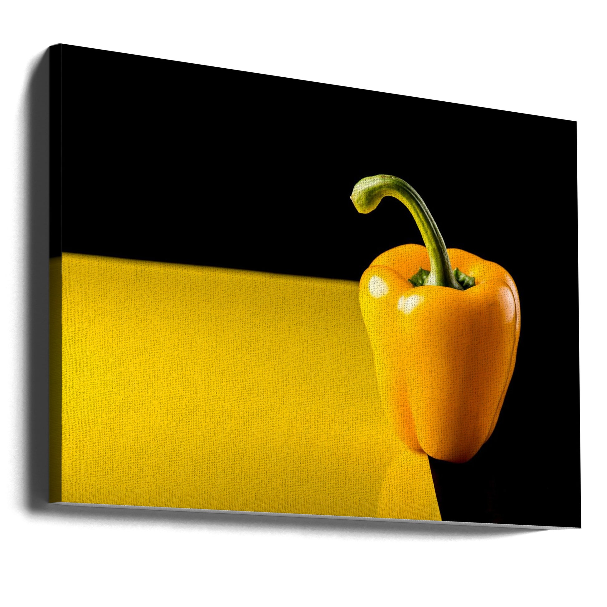 Yellow Pepper Kitchen by Marius Miclea | Fresh Vegetable Still Life, Large Canvas Wall Art Print | Artsy Earth