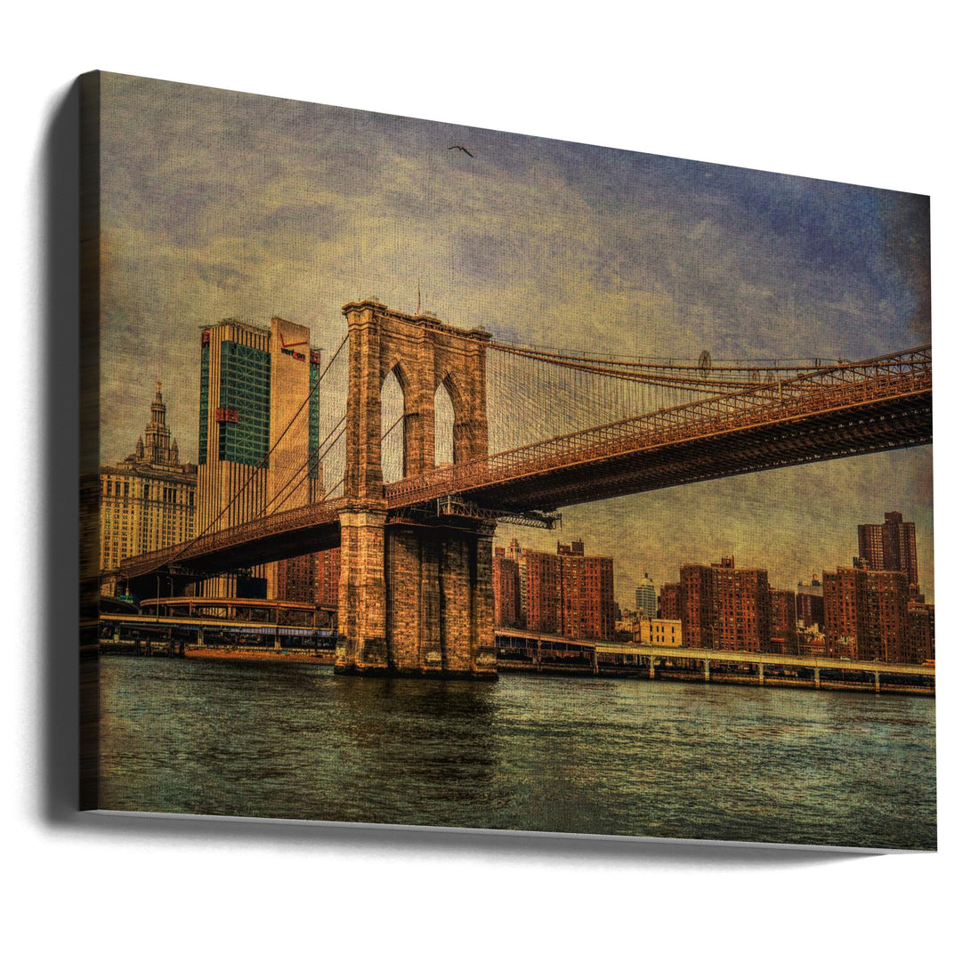 Brooklyn Bridge by Eduardo Llerandi | Urban Architecture Landmark, Large Canvas Wall Art Print | Artsy Earth