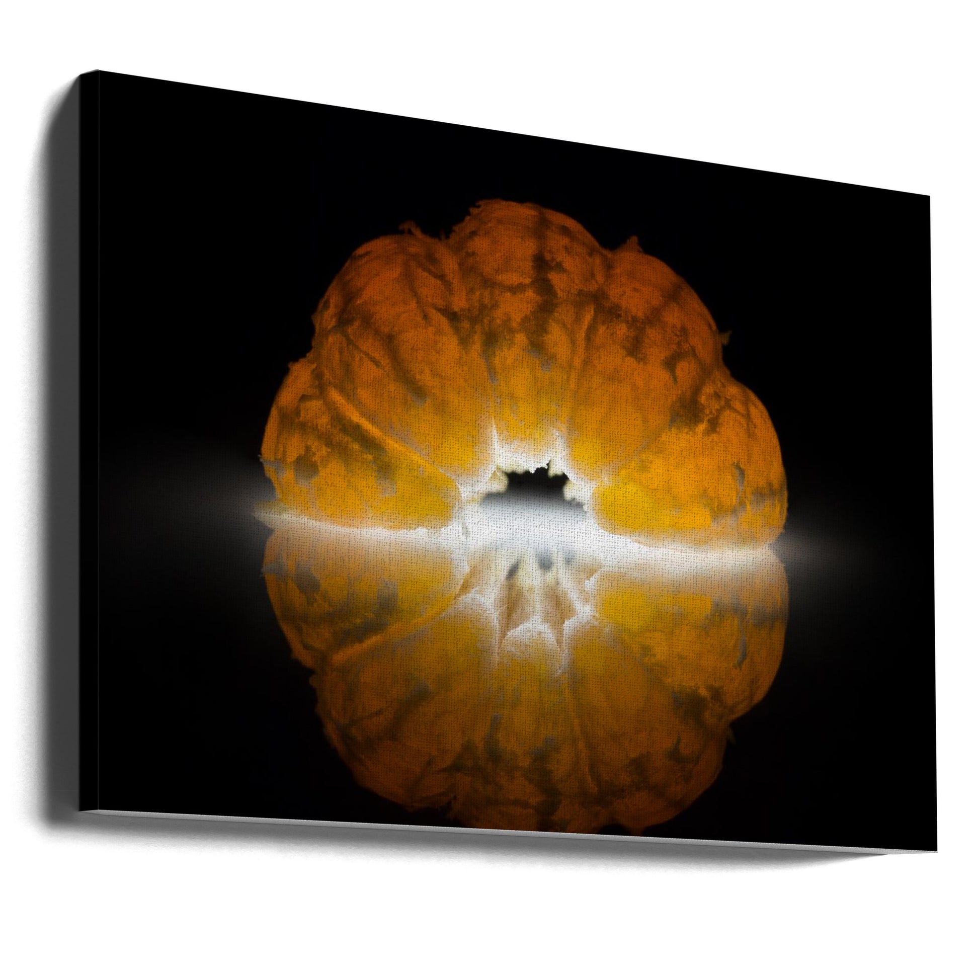 Backlit Mandarin by Wieteke De Kogel | Transparent Fruit Light, Large Canvas Wall Art Print | Artsy Earth