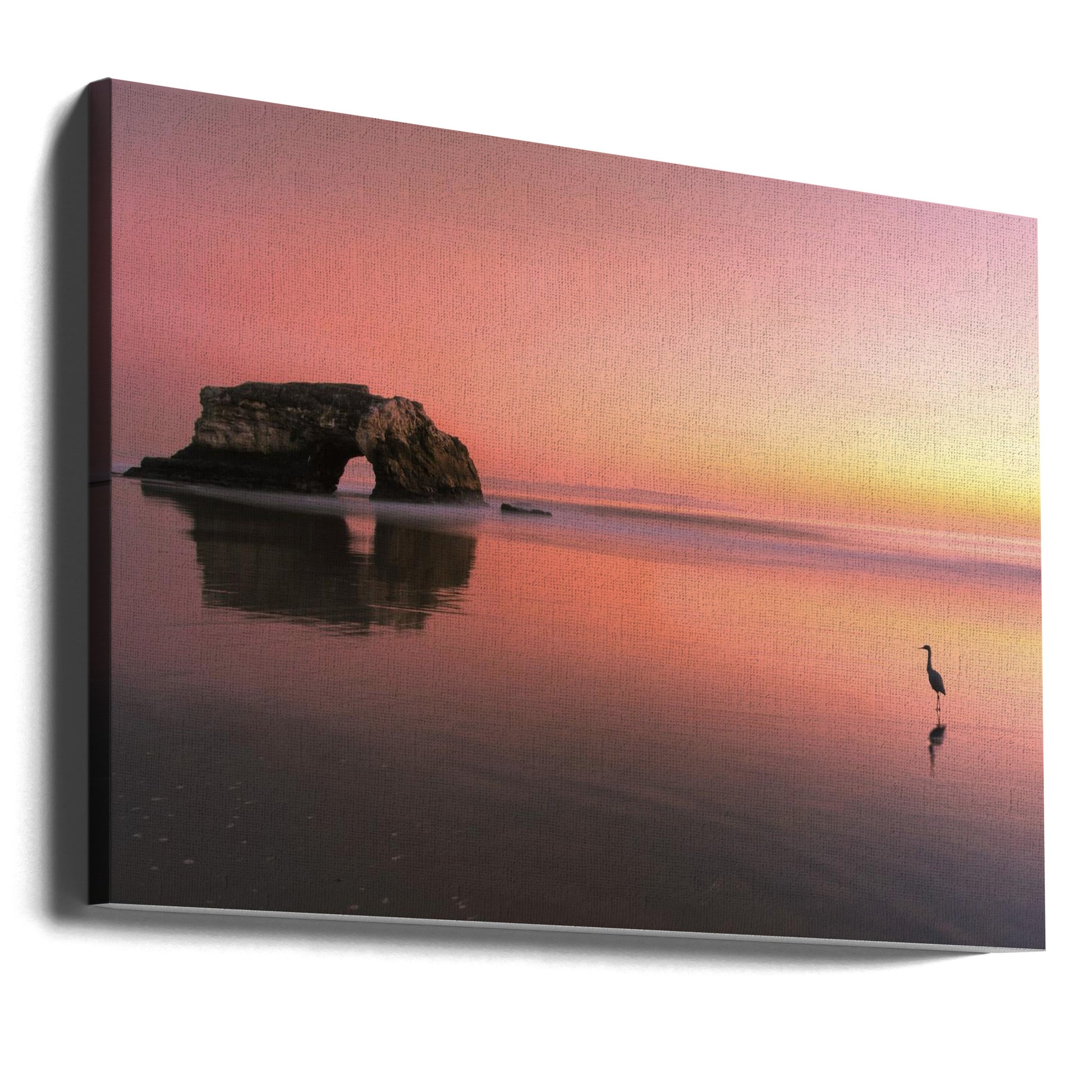 Sunset at the Natural Bridge by Rob Li | Coastal Rock Formation, Large Canvas Wall Art Print | Artsy Earth