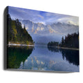 Mountain Lake Reflection by Norbert Maier | Forest Mountain Landscape, Large Canvas Wall Art Print | Artsy Earth